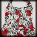Sukienka Pin Up Punk czaszki i róże S Black Roses popielata NOWA7.jpg