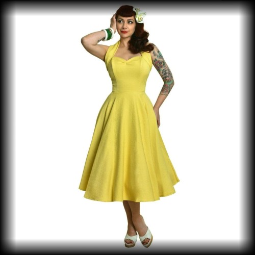 Sukienka Pin Up Vivien of Holloway XXL żółta cytryna.jpg