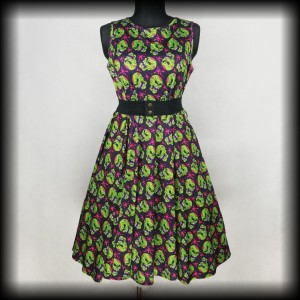Sukienka Pin Up Psychobilly Lady Vintage XXL/3XL zombie czaszki