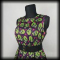 Sukienka Pin Up Psychobilly Lady Vintage XXL3XL zombie czaszki4.jpg