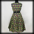 Sukienka Pin Up Psychobilly Lady Vintage XXL3XL zombie czaszki5.jpg