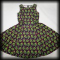 Sukienka Pin Up Psychobilly Lady Vintage XXL3XL zombie czaszki6.jpg