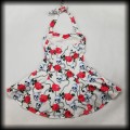 Sukienka Pin Up Punk H&amp;R M mini czaszki róże91.jpg