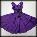 Sukienka Pin Up Belle Poque M fioletowa satynowa6.jpg