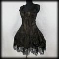 Sukienka Golden Steampunk XLXXL goth złota drapowana2.jpg