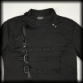 Kurtka goth punk Banned SM klamry i nity6.jpg