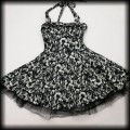 Sukienka Pin Up Punk Hearts &amp; Roses M mini mroczne róże6.jpg