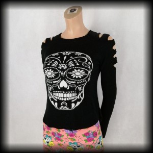 Sweter Jawbreaker S czaszka goth punk