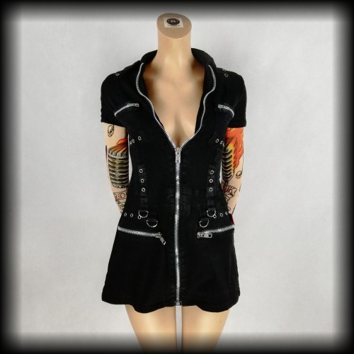 Sukienka mini Living Dead Souls XS Punk Gothic Cyber.jpg