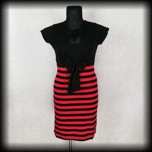 Sukienka RockaBella XL ołówkowa w paski NOWA