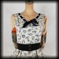 Sukienka Pin Up Hell Bunny L marynarska kremowo granatowa3.jpg
