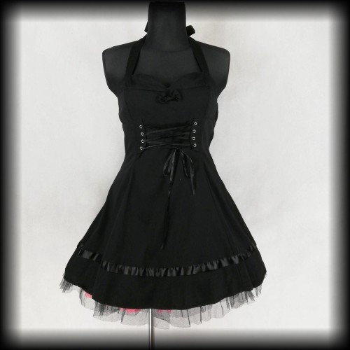 Sukienka Goth Hearts &amp; Roses XXL gorsetowa.jpg