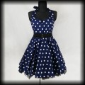 Sukienka Pin Up Hell Bunny 3XL granatowa w groszki.jpg