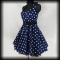 Sukienka Pin Up Hell Bunny 3XL granatowa w groszki2.jpg