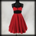 Sukienka Pin Up Hell Bunny XXL czerwona w czarne groszki.jpg