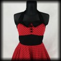 Sukienka Pin Up Hell Bunny XXL czerwona w czarne groszki5.jpg