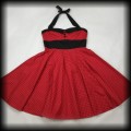 Sukienka Pin Up Hell Bunny XXL czerwona w czarne groszki6.jpg