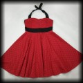 Sukienka Pin Up Hell Bunny XXL czerwona w czarne groszki9.jpg