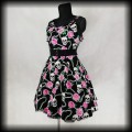 Sukienka Pin Up Punk 3XL czaszki róże2.jpg