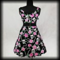 Sukienka Pin Up Punk 3XL czaszki róże4.jpg