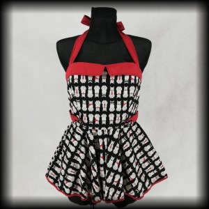 Bluzka Pin Up z baskinką M KOTY