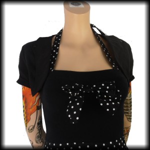 Bolerko Hell Bunny Vixen S czarne