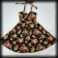 Sukienka Pin Up Lindy Bop XSS czarna w kwiaty6.jpg