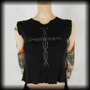 Koszulka Darkside S/M goth cierniowy krzyż