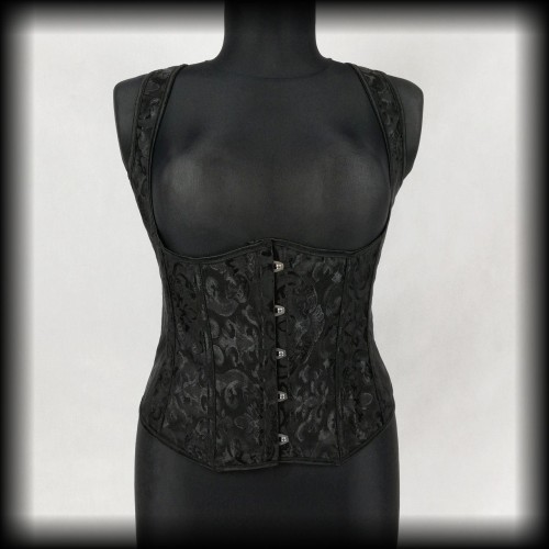 Gorset czarny XXL underbust kamizelka.jpg