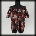 Bluzka oversize czaszki i róże M-XL.jpg