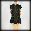 Sukienka mini Hell Bunny S Punk Cyber militarna.jpg