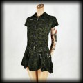 Sukienka mini Hell Bunny S Punk Cyber militarna2.jpg
