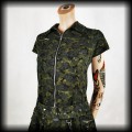 Sukienka mini Hell Bunny S Punk Cyber militarna4.jpg