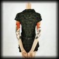 Sukienka mini Hell Bunny S Punk Cyber militarna5.jpg