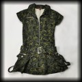 Sukienka mini Hell Bunny S Punk Cyber militarna6.jpg