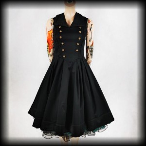 Sukienka Spin Doctor S steampunk goth NOWA