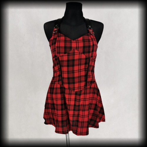 Sukienka mini Jawbreaker krata Punk Goth NOWA.jpg