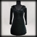 Sukienka Scarlett Darkness L Goth czarna aksamitna mini.jpg