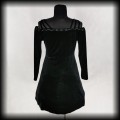 Sukienka Scarlett Darkness L Goth czarna aksamitna mini5.jpg