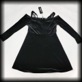 Sukienka Scarlett Darkness L Goth czarna aksamitna mini92.jpg