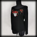 Sweter Jawbreaker czaszka i róże goth punk NOWY2.jpg