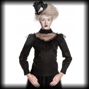 Bluzka Spin Doctor S wiktoriańska gotycka NOWA