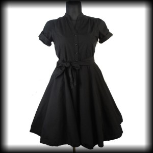 Sukienka Retro rozkloszowana XL goth