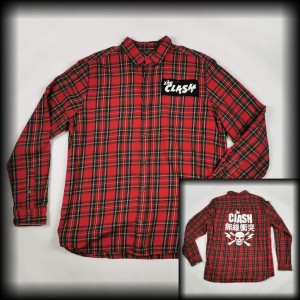 Koszula The Clash XL DIY szkocka krata