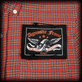 Koszula Agnostic Front S DIY czerwona szkocka krata4.jpg