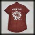 Koszula Agnostic Front S DIY czerwona szkocka krata5.jpg