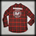 Koszula Ramones M DIY flanelowa w szkocką kratę5.jpg