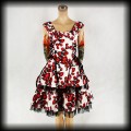 Sukienka Pin Up H&amp;R S gorsetowa w kwiaty2.jpg