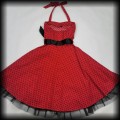 Sukienka Pin Up H&amp;R SM midi czerwona w groszki9.jpg