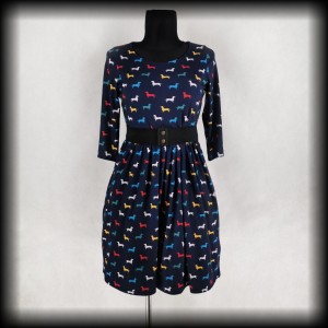 Sukienka retro pieski M/L Popsy
